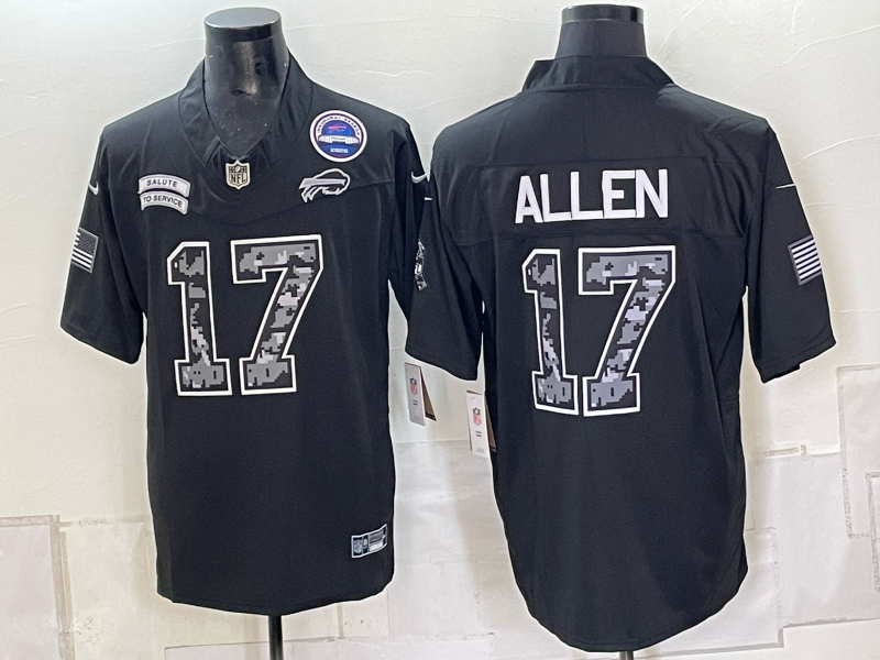 Men 2026 Buffalo Bills #17 Allen black Nike Limited NFL Jersey 1005001